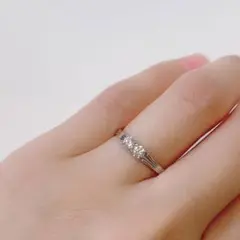 注!刻印あり【極美品】AHKAH アーカー フィルージュリング 11号 プラチナ