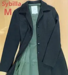 シビラ★Sybilla★コート ブラック40サイズ