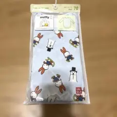 新品　ユニクロ　ミッフィー ボディスーツ　ロンパース 長袖　70