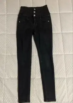 Heather ヘザー ISKO イスコ ハイウエストスキニー　ブラック　XS