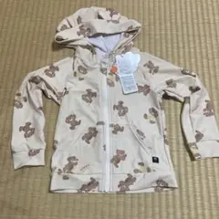 新品　ふたくま　バースデイ　しまむら フード付きラッシュガード 95cm