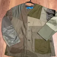 rebear Johnbull ミリタリージャケット パッチワークデザイン