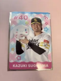 ソフトバンクホークス 杉山 シナモロール シークレットハードブロマイド