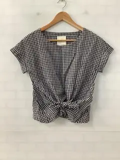 最終値下◎6.28A391P◎エイチケーワークスロンドン◎半袖ブラウス◎チェック