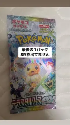 【新品未開封】 テラスタルフェスex バラパック ラスト1パック　ポケモンカード