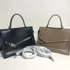 QUNG ベルトアクセントバッグ 2色セット