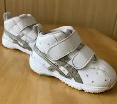 ASICS ファーストシューズ ホワイト 星柄 ハイカット 14.0センチ