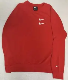 NIKE ナイキ ダブルスウォッシュ スウェット トレーナー 赤 レッド L