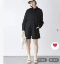 JEANASIS ブラック カバーオール　美品　着ると可愛い♡ 最安値