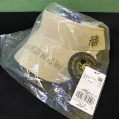 り96●セントアンドリュース レディース サンバイザー FR 未使用ベージュ