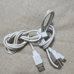 USBケーブル ホワイト USB-A USB-Micro