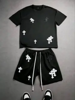 ✞最安値　新品未使用　セットアップ　上下セット　やりら　ブラック✞　Ⅰ