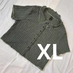 美品｜Dazy｜チェック柄シャツ｜半袖カジュアルトップス｜XLサイズ春夏