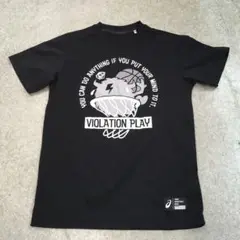 SC173 ASICS バスケットボール Tシャツ 160 黒
