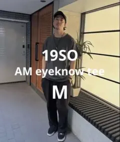 19SO新作AM eyeknow tee BLACK