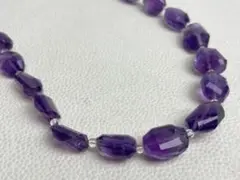 【アメジスト】 ネックレス SILVER 紫 天然石 シルバー 水晶