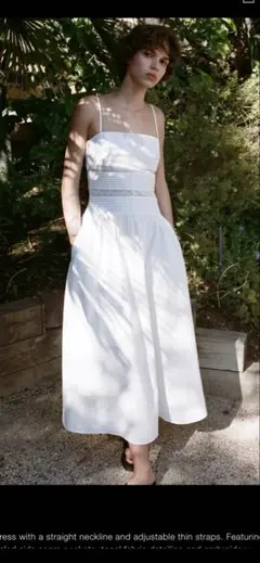 EMBROIDERED POPLIN DRESS XS
