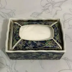 【送料込】　日本製　Ryuho 龍峰窯 三洋陶器　ポケットティッシュボックス