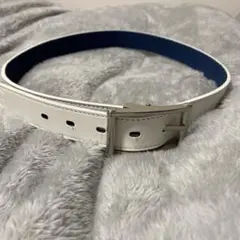 ホワイトレザー ゴルフベルト レディース