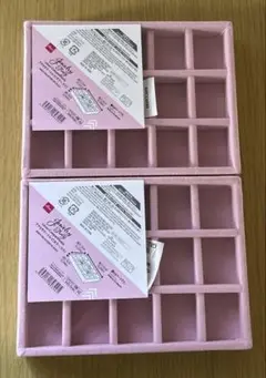 ダイソー　アクセサリートレイ マスタイプ ピンク 2点セット