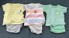 コンビミニ　ラップコンパクト　半袖3枚セット