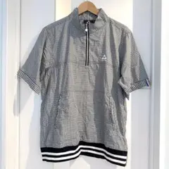 美品 フィッシャー FISCHER 半袖 ハーフジップ ゴルフ メンズ XL