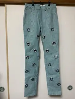 Three six 9ine Python leather pants