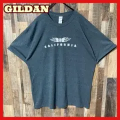 カリフォルニア州 XL グレー ギルダン USA古着 半袖 Tシャツ ゆるだぼ