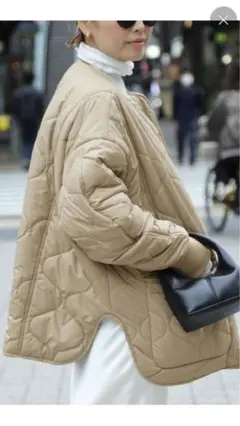 【CALUX/キャラクス】 QUILTED ジャケット ベージュ