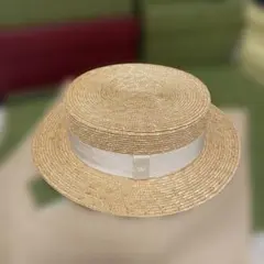 GUCCI グッチ ストローハット 麦わら帽子 帽子 ハット フローラ