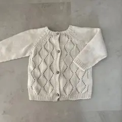 li & me 12m アイボリー カーディガン