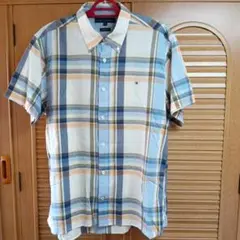 Tommy Hilfiger チェック柄 半袖シャツ XXL(L〜LL程度)