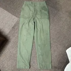 オリーブグリーン ワークパンツ　OG-507 ベイカーパンツ　W32