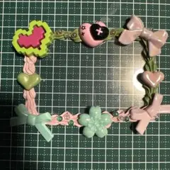桜餅モチーフ 緑×ピンク 硬質カードローダー