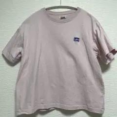 Lee リー TJ ロゴ Tシャツ 150cm ライトピンク