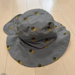 帽子　パイナップル刺繍