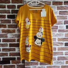 ディズニー ミッキー ツムツム 半袖Tシャツ LL