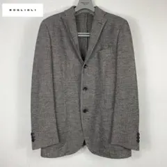 【高級】BOGLIOLI DOVER千鳥格子 3Bウールジャケット 50サイズ