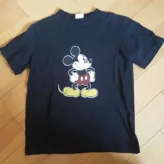 ミッキーマウス 半袖Tシャツ 黒　M