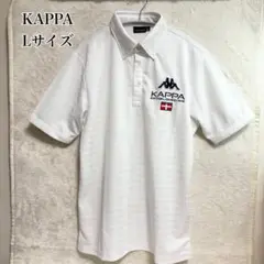 O/KAPPA GOLF総織柄ワッペン刺繍快適ストレッチ半袖BDポロ