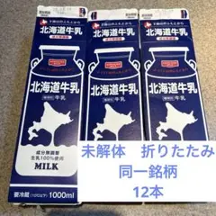 牛乳パック　未解体　折りたたみ　12本