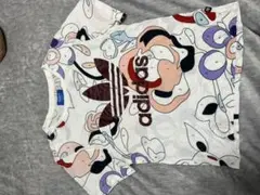 数字と芸術。超限定最強映え☆アディダスオリジナルスアート最高 総柄 Tシャツ