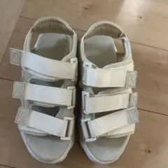 白厚底サンダルM