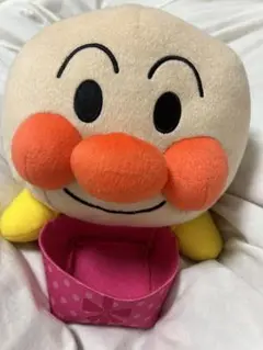 アンパンマン ぬいぐるみ ピンクの箱付き