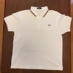FRED PERRY ホワイト ポロシャツ L