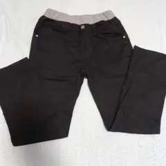 子ども　キッズ　パンツ　長ズボン 黒　160