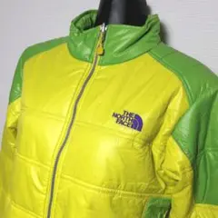 ax21. THE NORTH FACE フェイクダウン イエロー レディースL