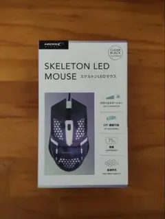 【新品未開封】HIDISC スケルトンLEDマウス