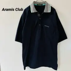 Aramis アラミスクラブ　Mサイズ　ネイビー　半袖　ポロシャツ