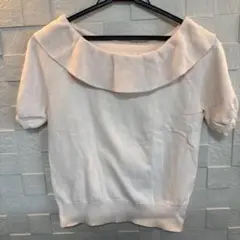 LAISSE PASSÉ ライトピンク 半袖ニット